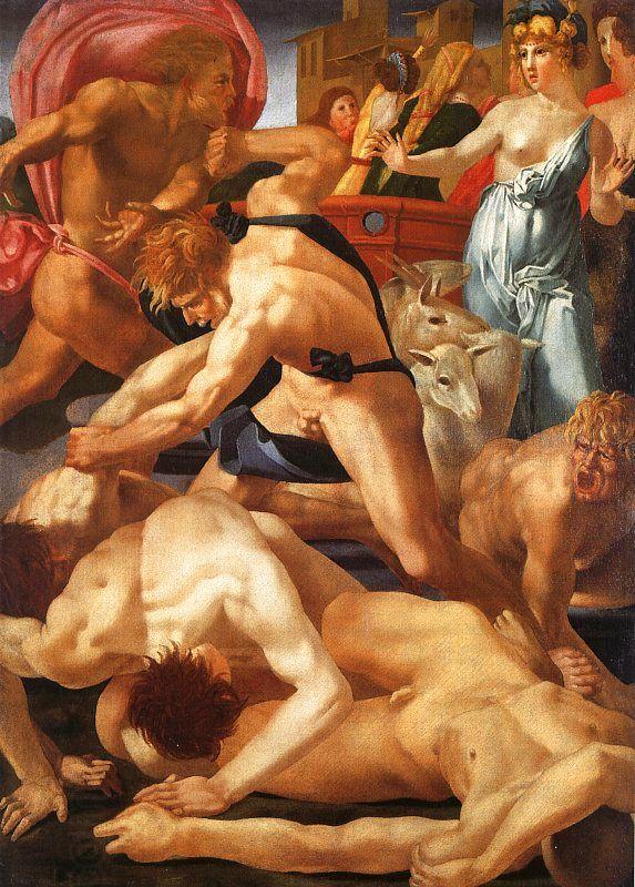 Rosso Fiorentino Moses Defending the Daughters of Jethro China oil painting art